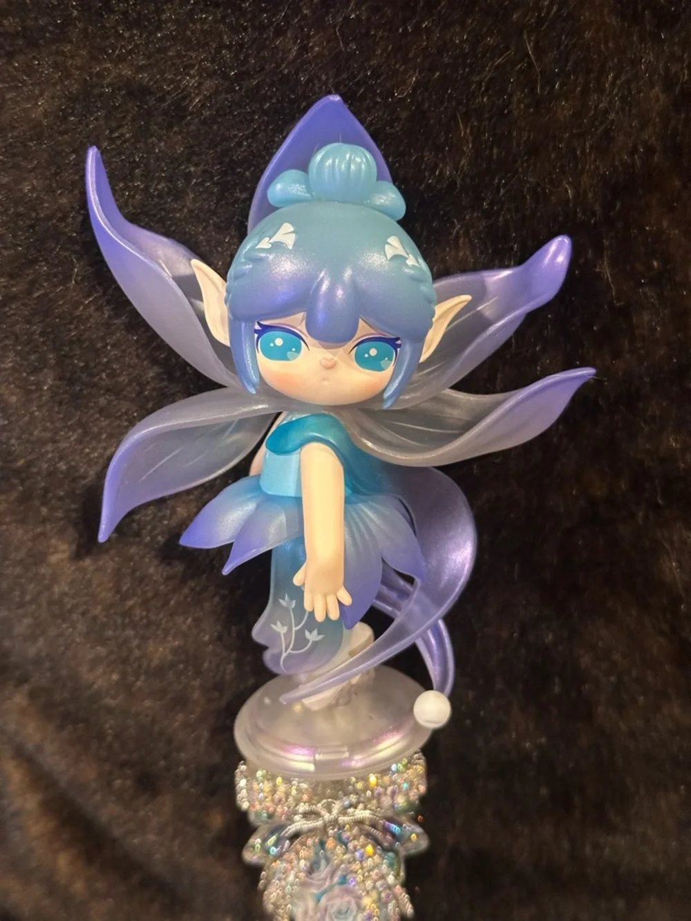 Gorgeous Hand Crafted Pen with an Authentic Suri Fairy as the Focal